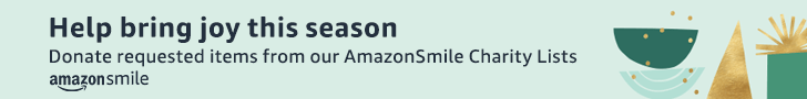 Help bring joy this season by shopping our AmazonSmile charity lits.